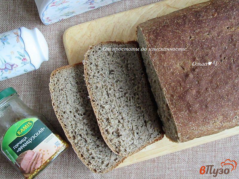 Фото приготовление рецепта: Цельнозерновой хлеб с французской горчицей шаг №8