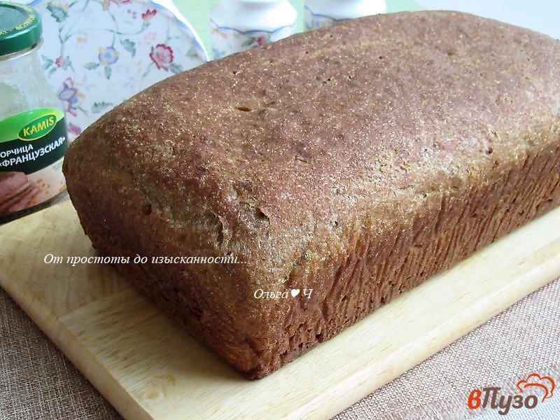 Фото приготовление рецепта: Цельнозерновой хлеб с французской горчицей шаг №7