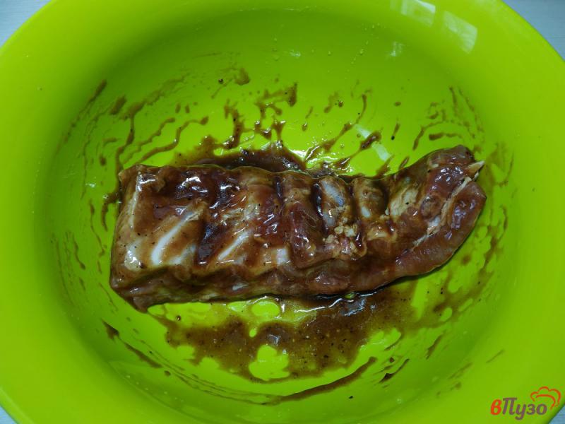 Фото приготовление рецепта: Рёбрышки запеченые в соевом соусе терияки шаг №3