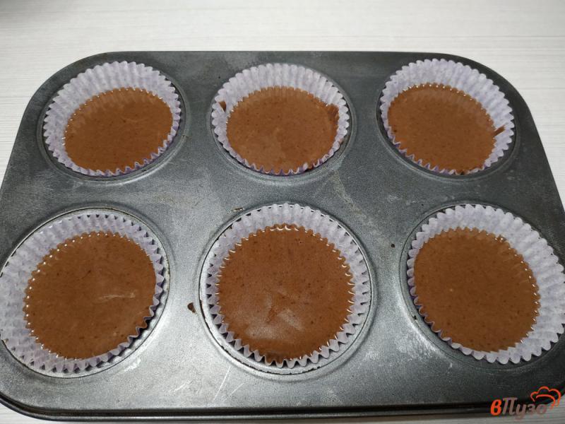 Фото приготовление рецепта: Постные шоколадные кексы шаг №6