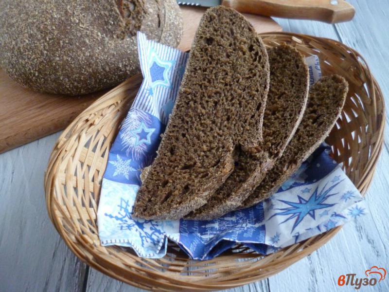 Фото приготовление рецепта: Ржаной хлеб с солодом на закваске шаг №11