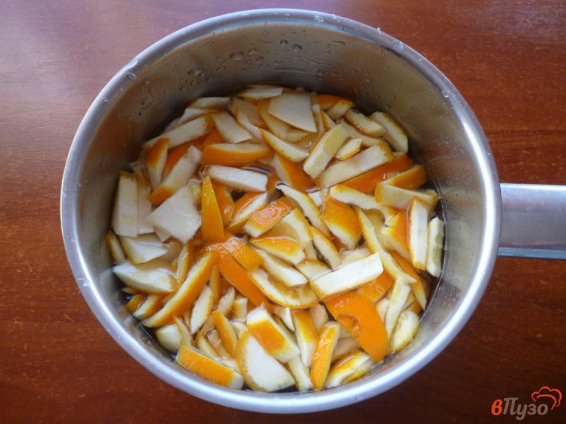Фото приготовление рецепта: Апельсиновый джем с кожурой шаг №3
