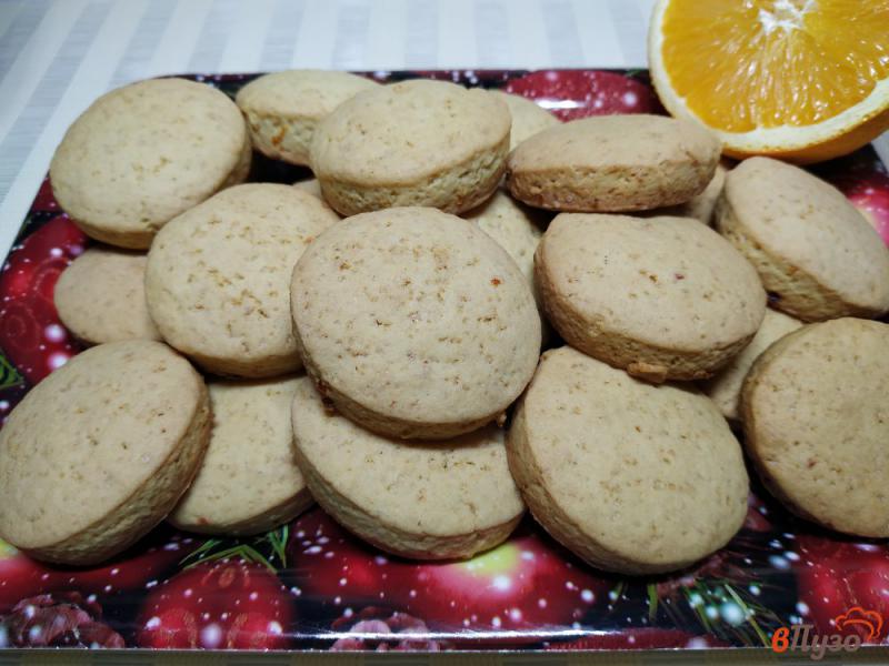 Фото приготовление рецепта: Песочное печенье с цедрой апельсина шаг №9