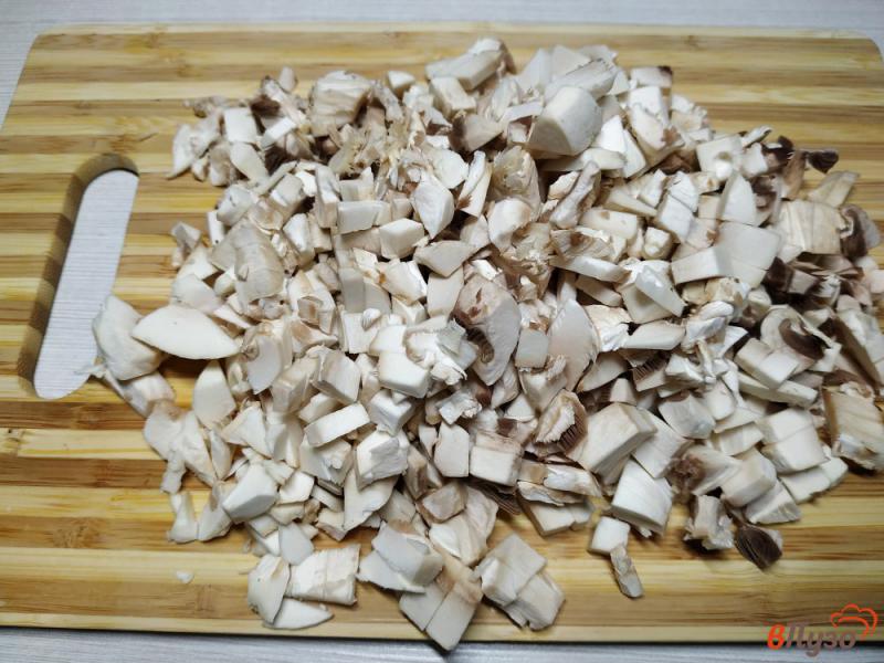 Фото приготовление рецепта: Печёночный паштет с грибами шаг №4