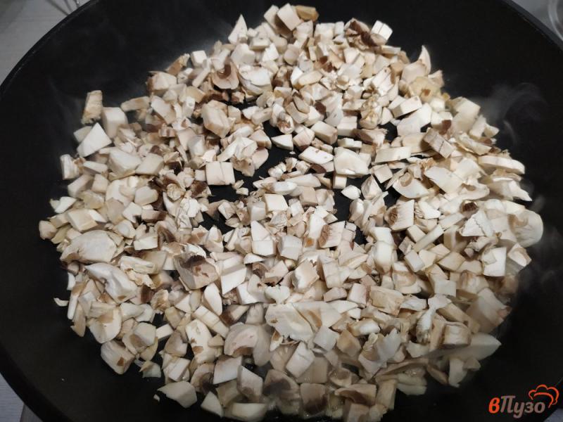 Фото приготовление рецепта: Печёночный паштет с грибами шаг №5