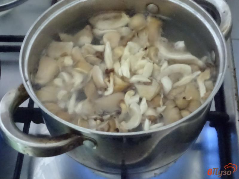 Фото приготовление рецепта: Суп из вещенок шпината и плавленого сыра шаг №5