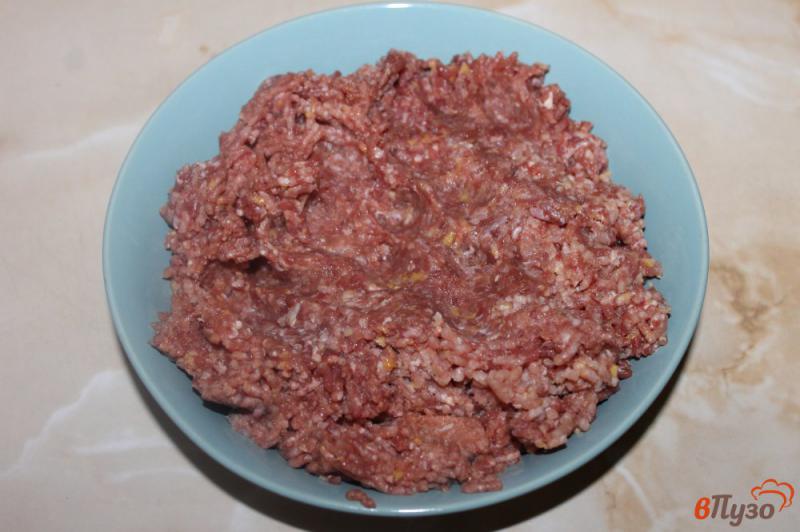 Фото приготовление рецепта: Мясная запеканка с сыром помидорами и грибами шаг №1