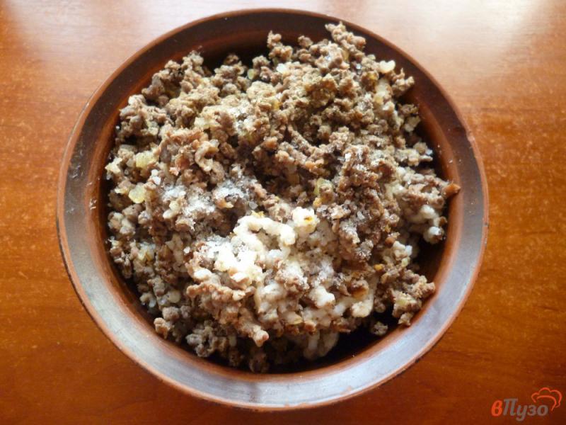 Фото приготовление рецепта: Блинчики с рисом и утиными желудками шаг №9