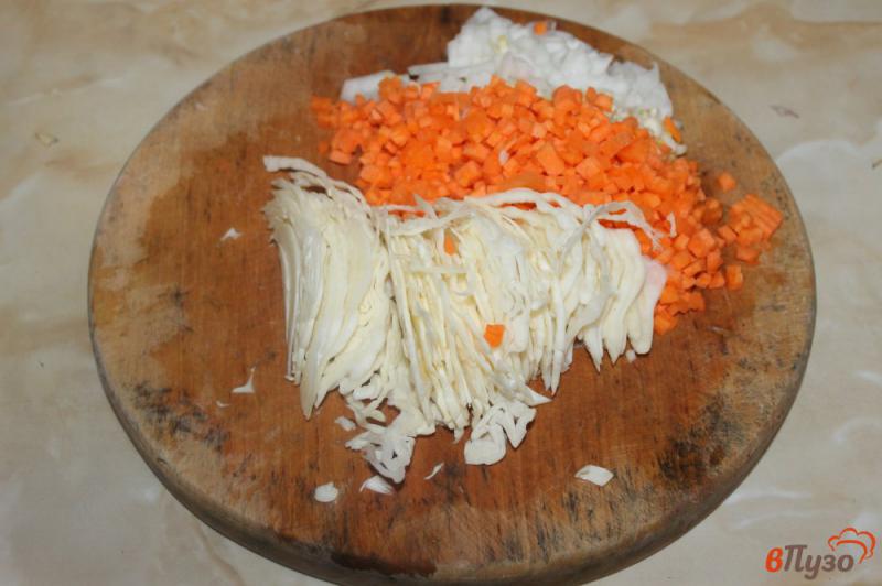 Фото приготовление рецепта: Овощной борщ на утином бульоне шаг №3