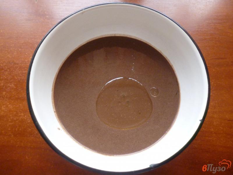 Фото приготовление рецепта: Шоколадные блинчики с творожной массой шаг №4