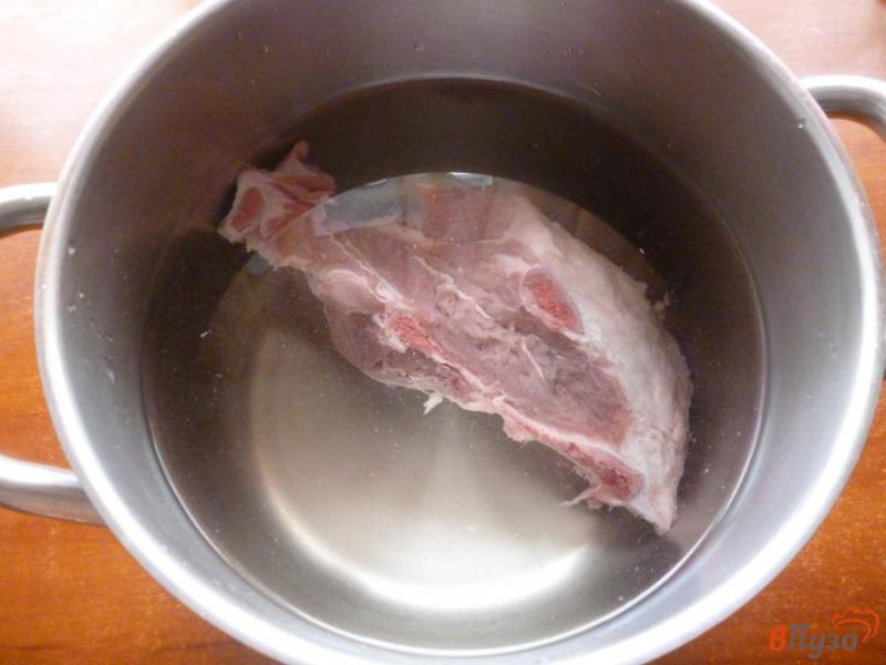 Фото приготовление рецепта: Борщ со свининой и вареной свеклой шаг №1