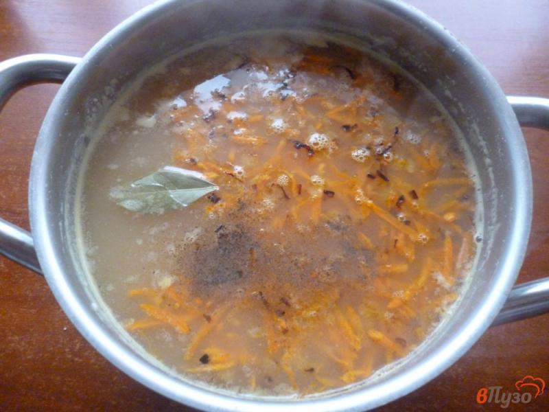 Фото приготовление рецепта: Гороховый суп на утином бульоне шаг №7