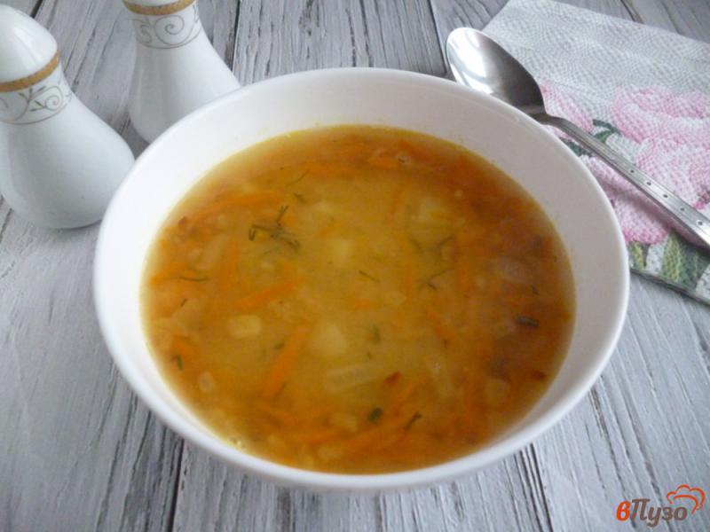 Фото приготовление рецепта: Гороховый суп на утином бульоне шаг №8