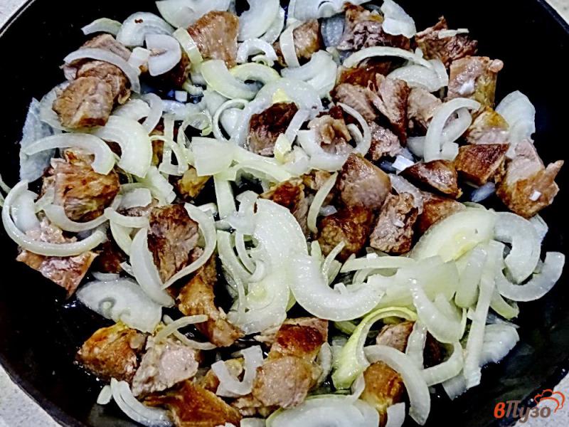 Фото приготовление рецепта: Рагу с фасолью картофелем и свининой шаг №3