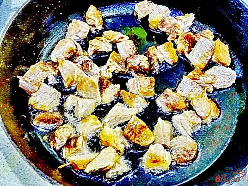 Фото приготовление рецепта: Рагу с фасолью картофелем и свининой шаг №2