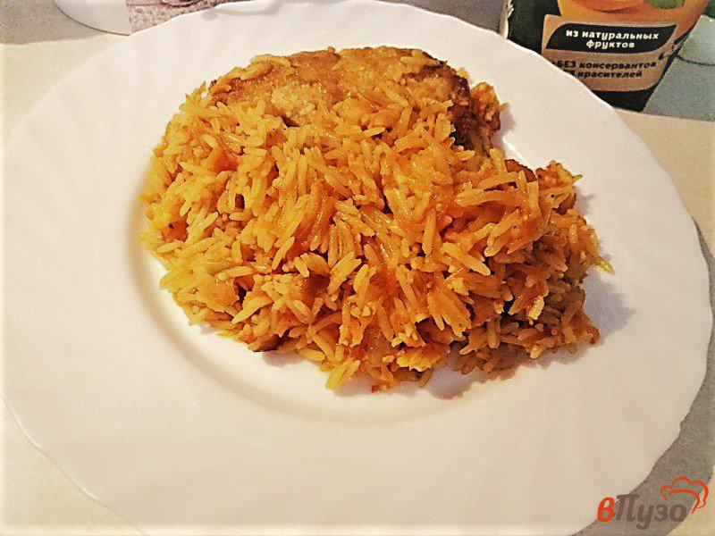 Фото приготовление рецепта: Рис с овощами на гарнир шаг №9