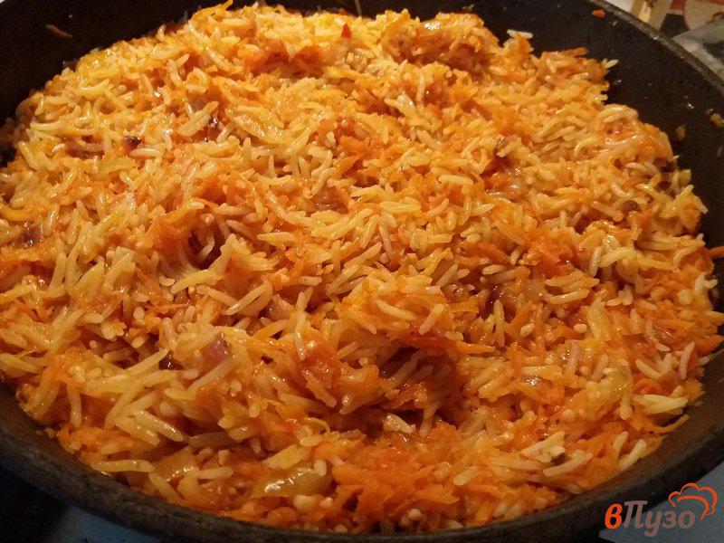 Фото приготовление рецепта: Рис с овощами на гарнир шаг №8