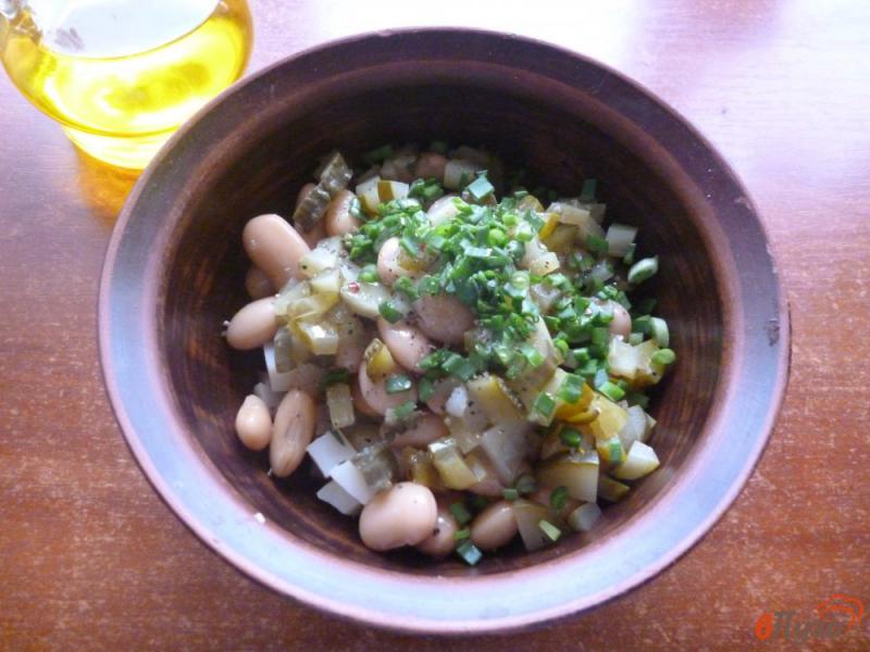 Фото приготовление рецепта: Картофельный салат с фасолью шаг №3