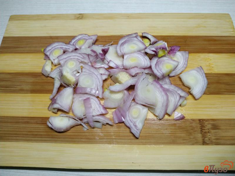 Фото приготовление рецепта: Борщ с молодой капустой на свином бульоне шаг №3