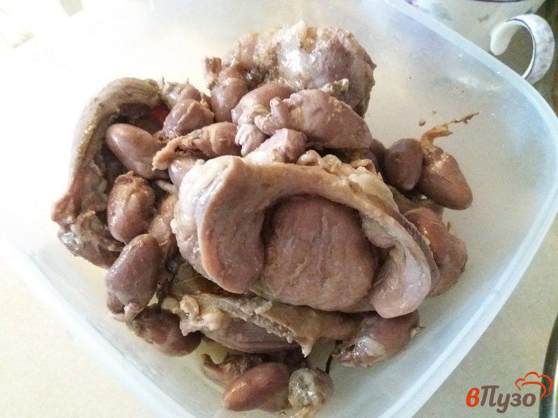 Фото приготовление рецепта: Блинчики с куриными потрохами шаг №1