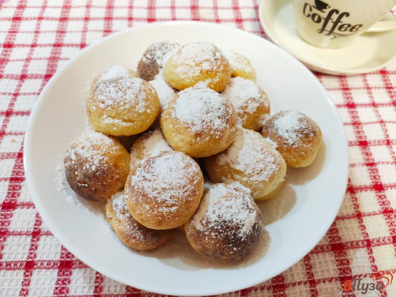 Фото приготовление рецепта: Творожные пончики в духовке шаг №6