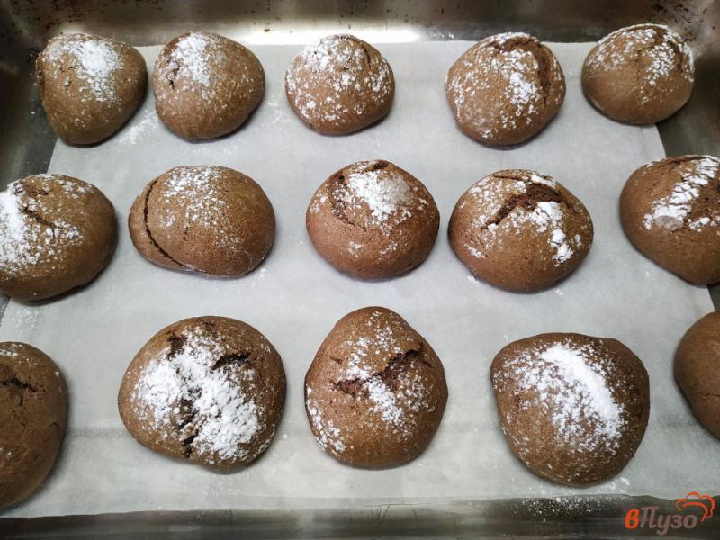 Фото приготовление рецепта: Шоколадные пряники с корицей шаг №10