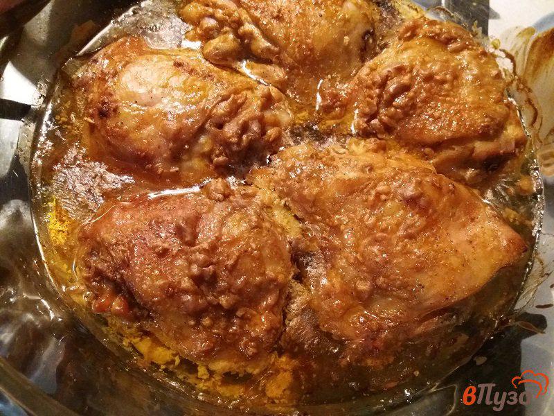 Фото приготовление рецепта: Запечённые куриные бёдра в маринаде шаг №5
