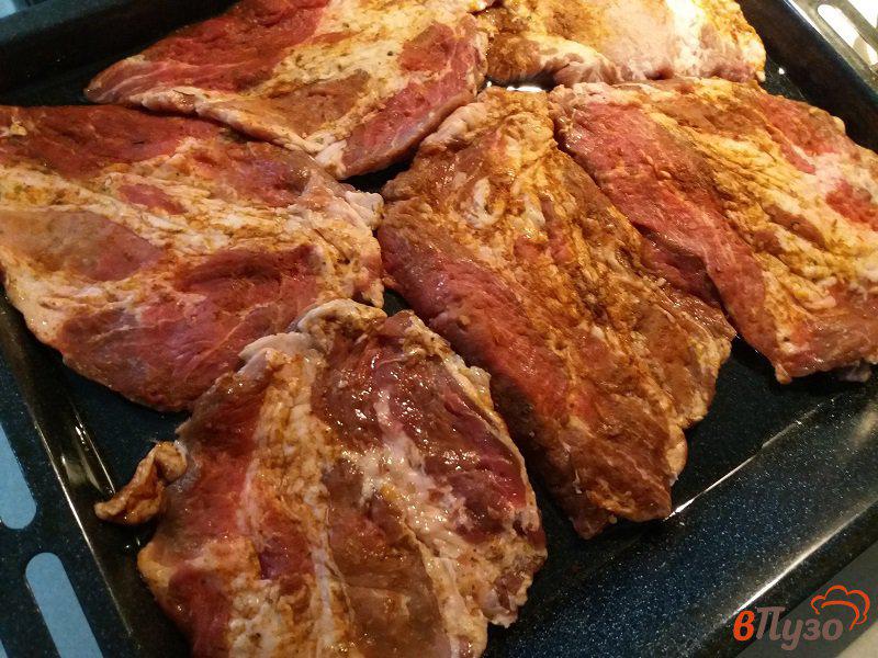 Фото приготовление рецепта: Мясо  по-орловски с картофелем шаг №4