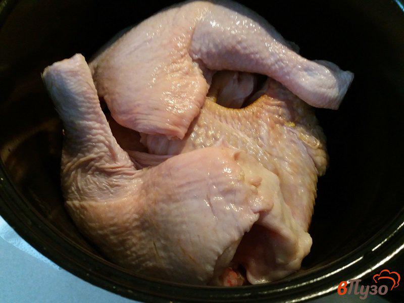Фото приготовление рецепта: Холодное из индейки и курицы шаг №2