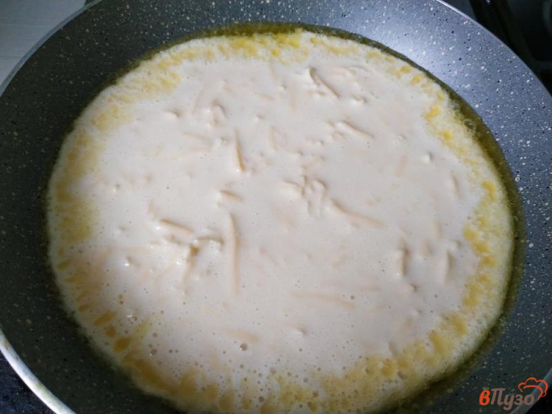 Фото приготовление рецепта: Ленивый хачапури на сковороде шаг №6