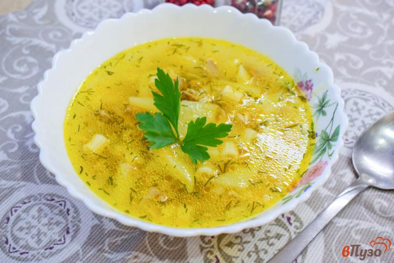 Фото приготовление рецепта: Картофельный суп из свинины и телятины шаг №6