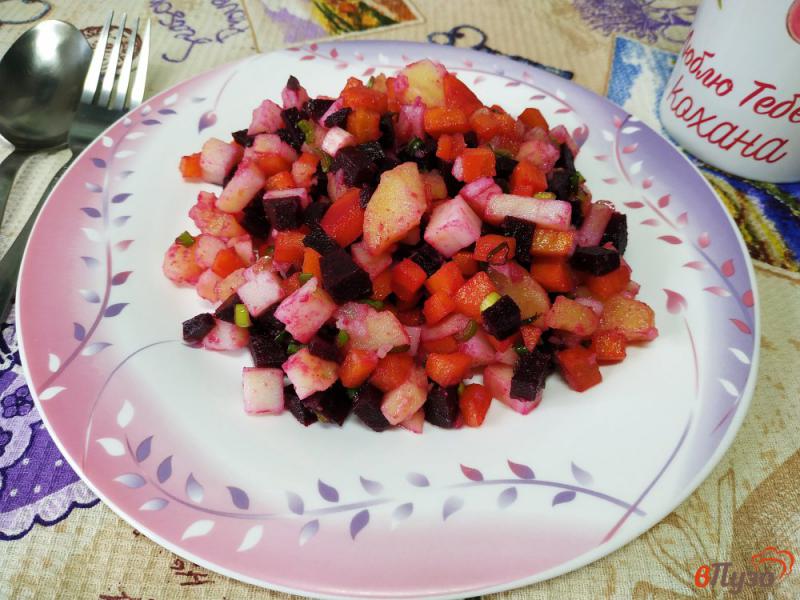 Фото приготовление рецепта: Салат из отварных овощей шаг №7