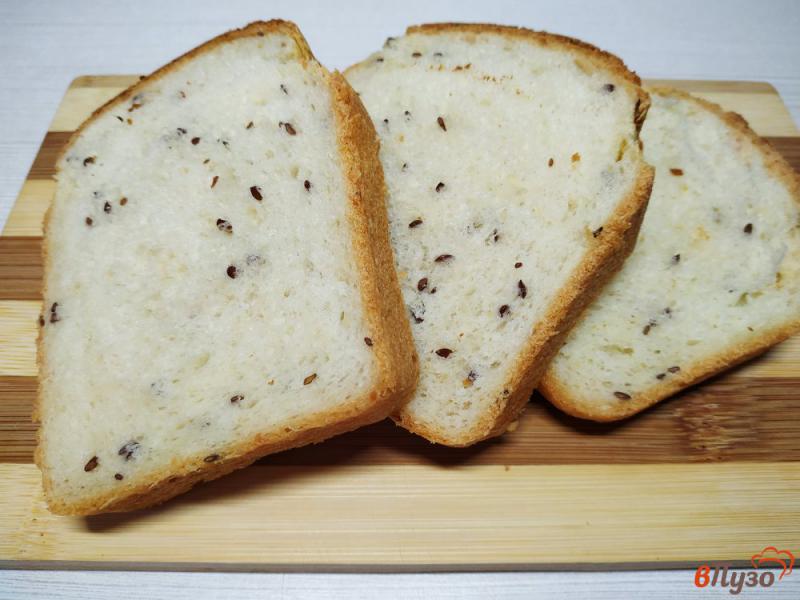 Фото приготовление рецепта: Хлеб с семенами льна и кунжутом шаг №9