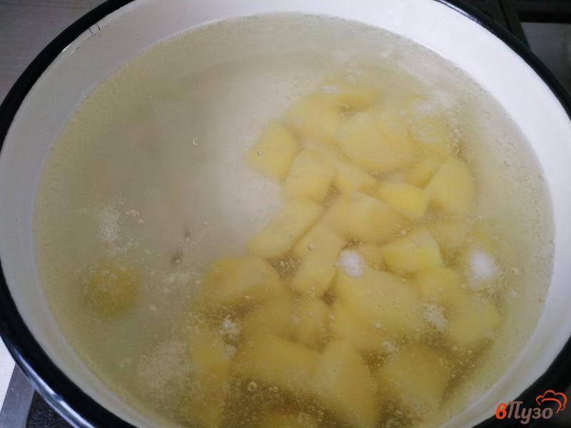 Фото приготовление рецепта: Щавелевой суп со спаржевой фасолью шаг №2