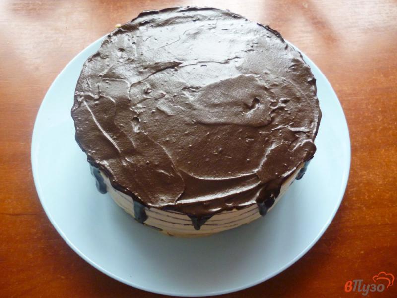 Фото приготовление рецепта: Шоколадный торт на сковороде шаг №11