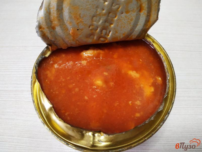 Фото приготовление рецепта: Постный борщ с килькой в томате шаг №8
