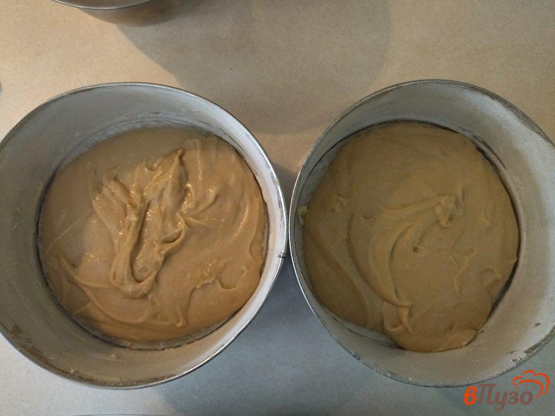 Фото приготовление рецепта: Торт со сметанным кремом черносливом и грецкими орехами шаг №4