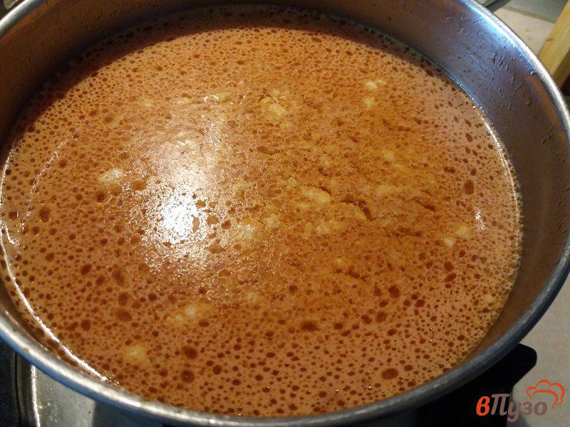 Фото приготовление рецепта: Томатный суп на бульоне из нежирной свинины шаг №7