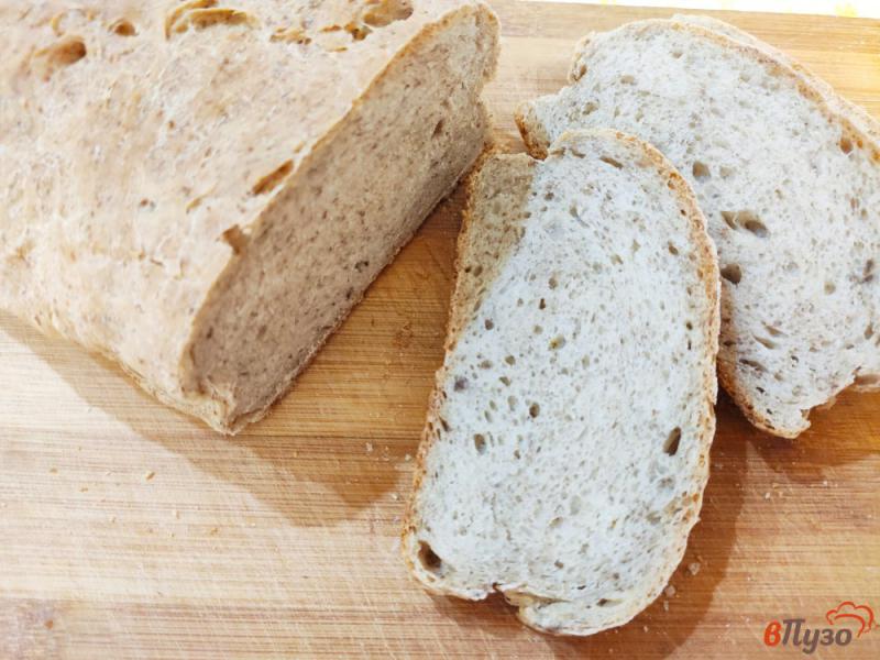 Фото приготовление рецепта: Хлеб с льняной мукой шаг №8