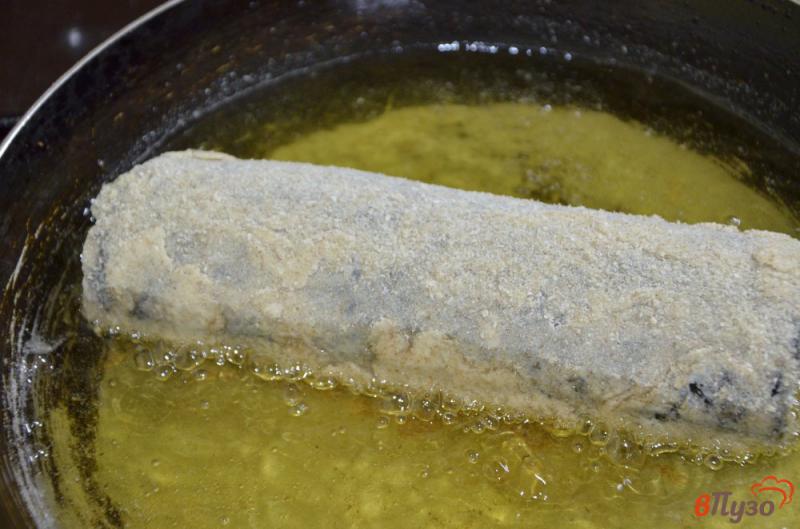 Фото приготовление рецепта: Роллы «Темпура» с осьминогами и огурцом шаг №7