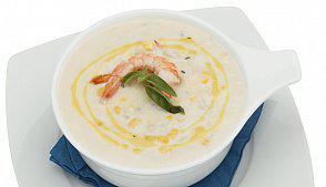 фото рецепта: Суп с креветками и сыром