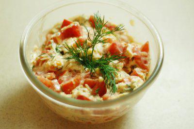 фото рецепта: Салат из помидоров и сыра