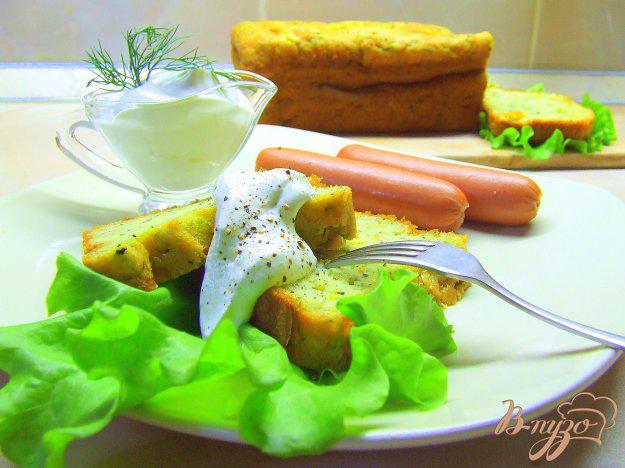 фото рецепта: Суфле из кабачка с сырами и зеленью.