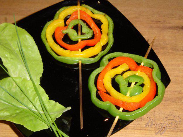 фото рецепта: Цветная спираль из сладкого перца
