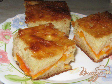 фото рецепта: Абрикосовый пирог «Оранжевый»