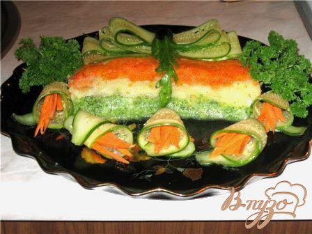 фото рецепта: Рыбная запеканка с брокколи «Нарядная»