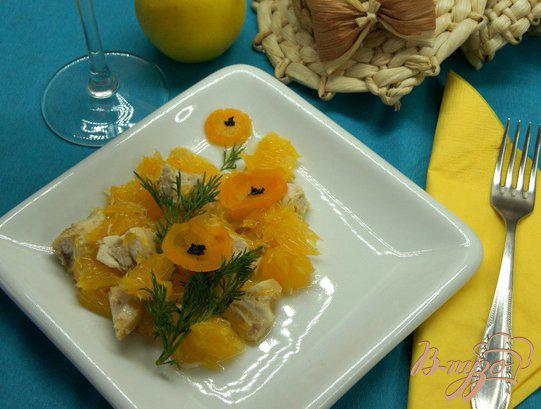 фото рецепта: Салат «Букет апельсиновых маков»