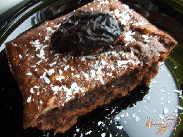 фото рецепта: Кекс шоколадный с грецкими орехами