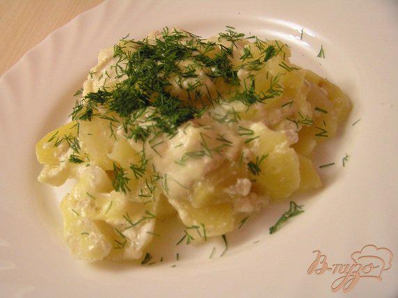 фото рецепта: Картофельный гратен без духовки :)