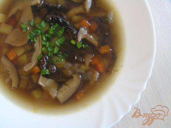 фото рецепта: Ароматный грибной суп (из сушеных грибов)